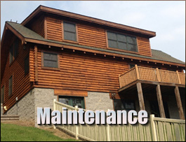  Williamsfield, Ohio Log Home Maintenance